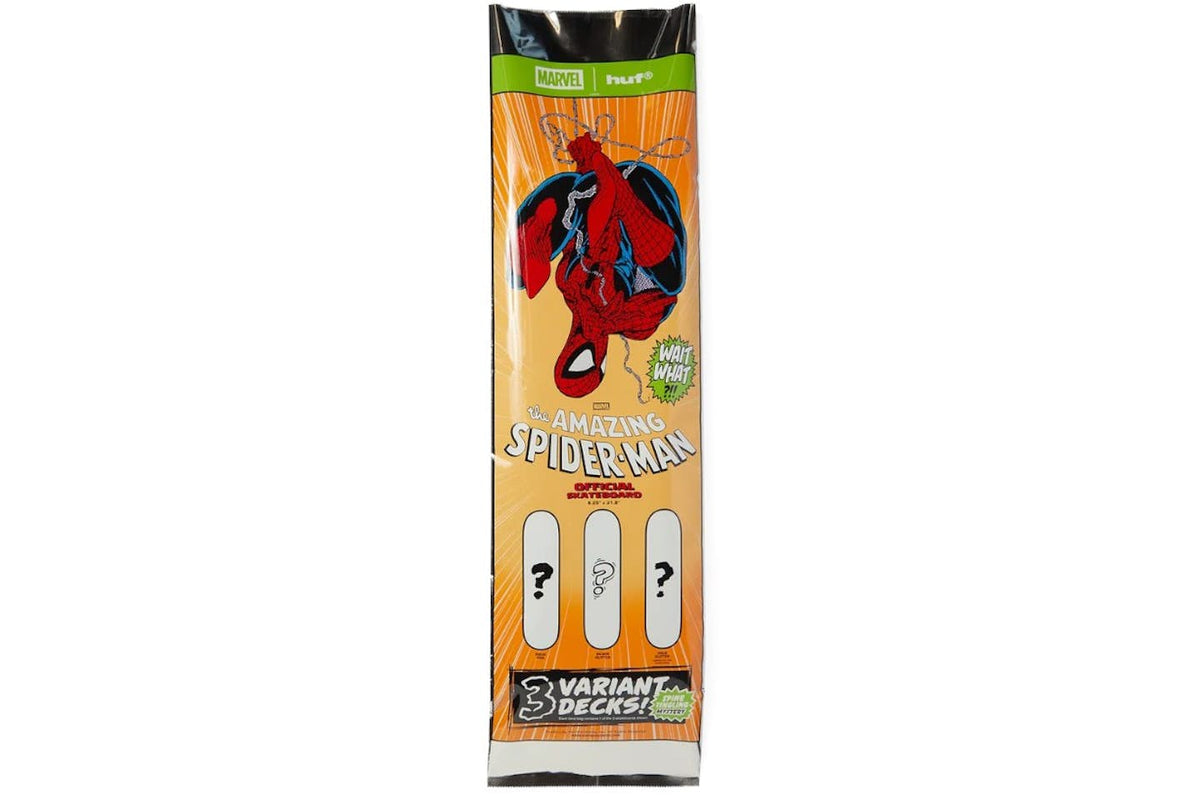 HUF x Spider-Man Issue 321 Skateboard Deck - Blind Bag product image 1, provided for visual reference and product detail