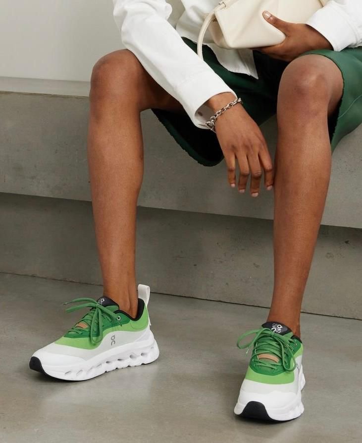 LOEWE x On Cloudtilt 2.0 Green White Lifestyle Sneakers product image 1, provided for visual reference and product detail