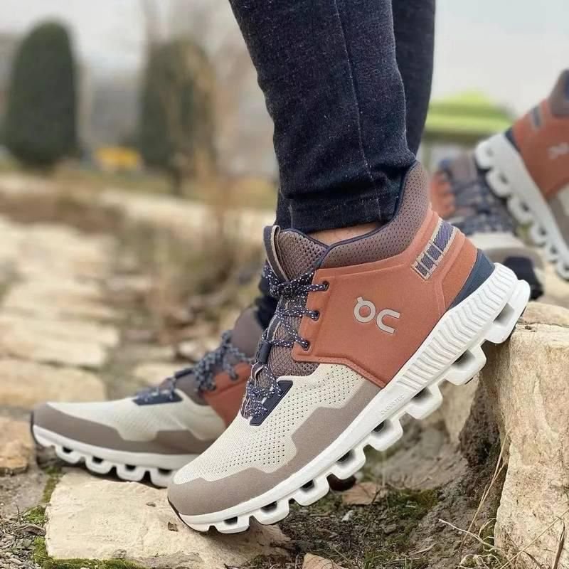 On Cloud Hi Edge Orange Lifestyle Sneakers product image 3, provided for visual reference and product detail review