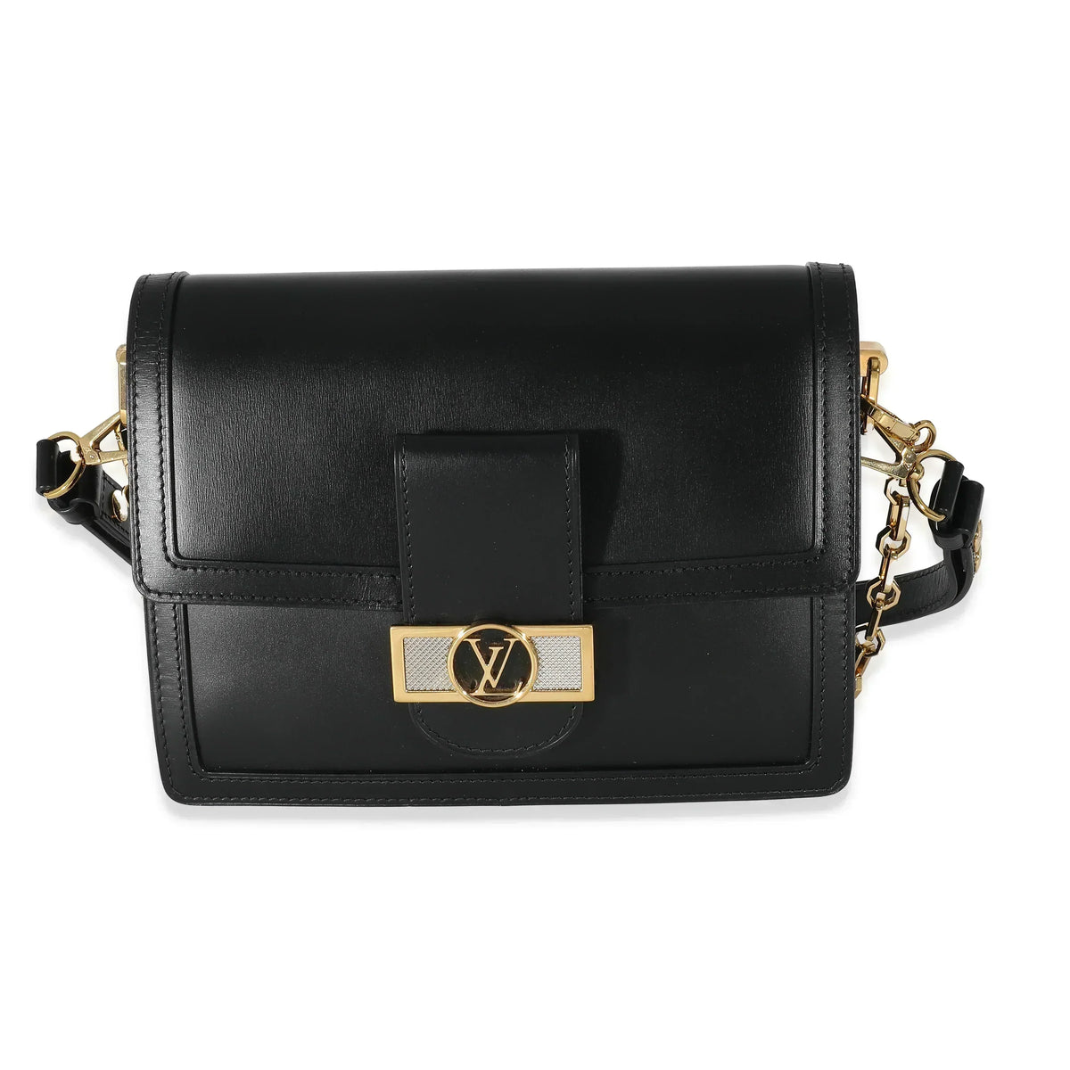LV Dauphine MM Black Smooth Handbag product image 4, provided for visual reference and product detail review