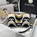 Chanel 19 Flap Bag Medium Black Ecru - Ecru and Black product image 1, provided for visual reference and product detail