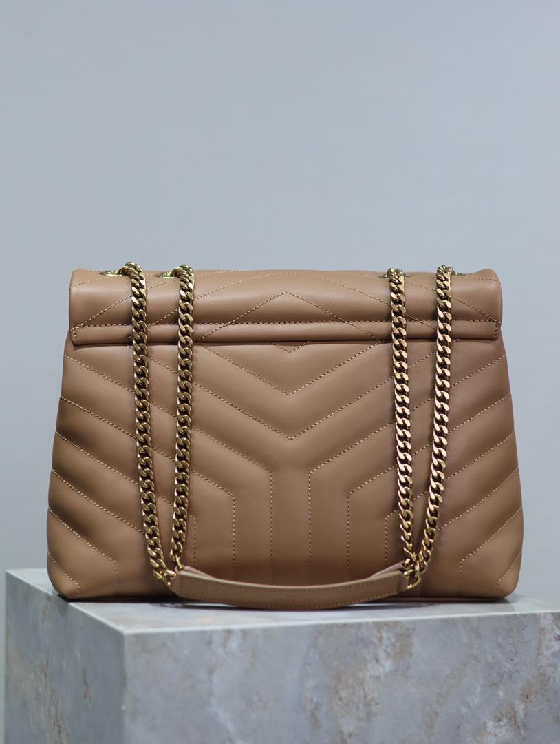 YSL Loulou Small Bag Beige Brown product image 6, provided for visual reference and product detail review