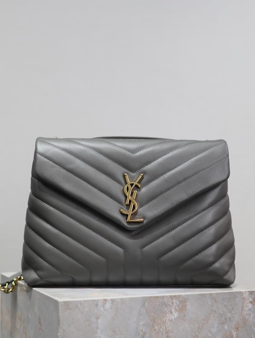 YSL Loulou Small Bag Gray product image 9, provided for visual reference and product detail review
