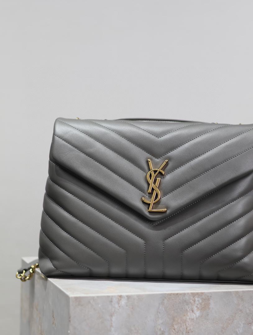 YSL Loulou Small Bag Gray product image 8, provided for visual reference and product detail review