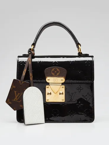 LV Spring Street Nm Monogram Vernis Leather Handle Crossbody Bag with Top Handle and Removable Strap product image 1,