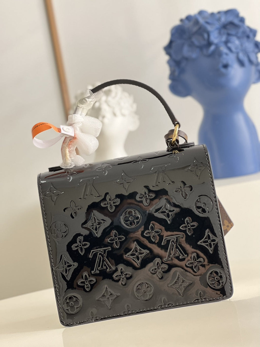 LV Spring Street Nm Monogram Vernis Leather Handle Crossbody Bag with Top Handle and Removable Strap product image 5,
