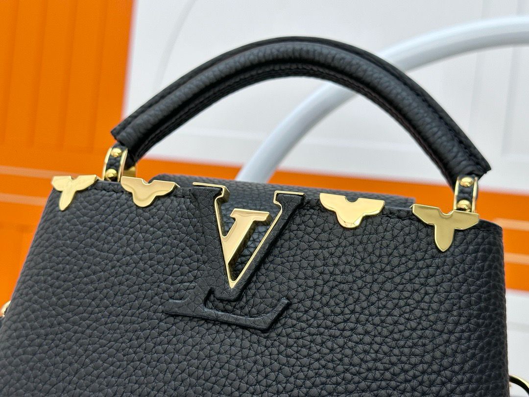LV Capucines Mini Black Handbag product image 3, provided for visual reference and product detail review