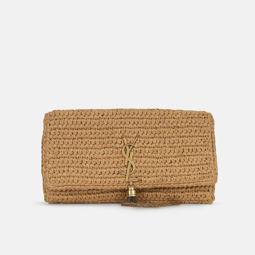 YSL Kate 99 Tassel in Raffia Shoulder Bag product image 3, provided for visual reference and product detail review