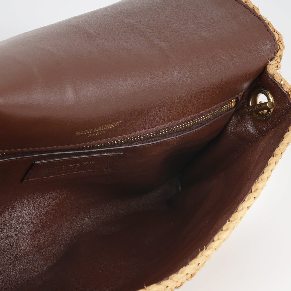 YSL Kate 99 Tassel in Raffia Shoulder Bag product image 6, provided for visual reference and product detail review
