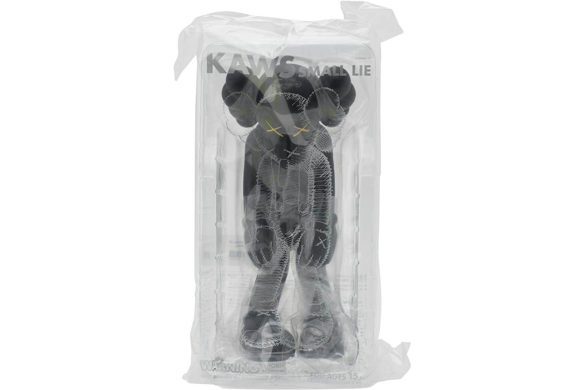 KAWS Small Lie Companion Vinyl Figure - Black product image 2, provided for visual reference and product detail review