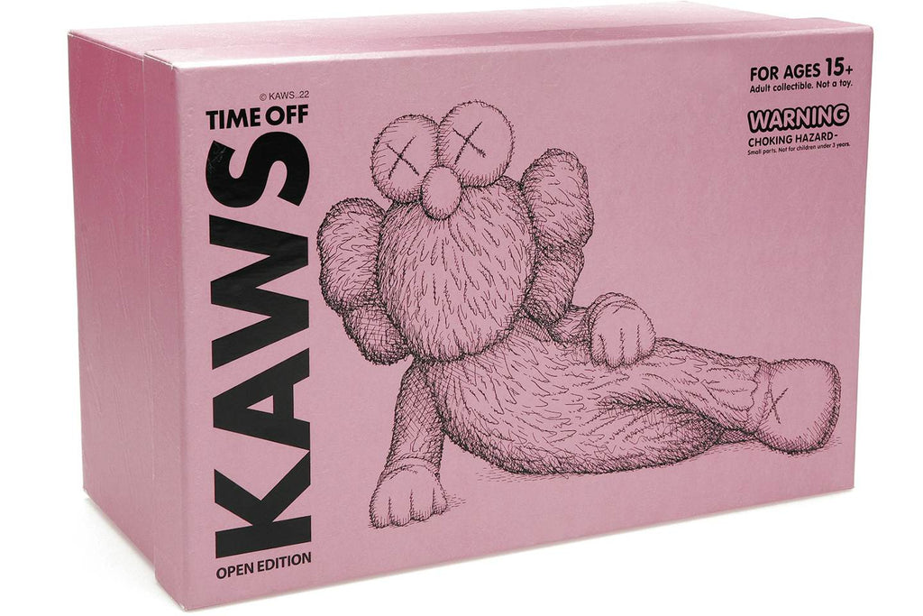 KAWS TIME OFF Vinyl Figure - Pink product image 2, provided for visual reference and product detail review