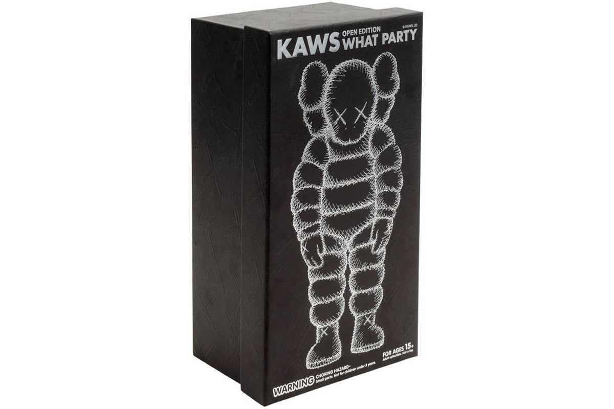 KAWS What Party Vinyl Figure - Black product image 2, provided for visual reference and product detail review