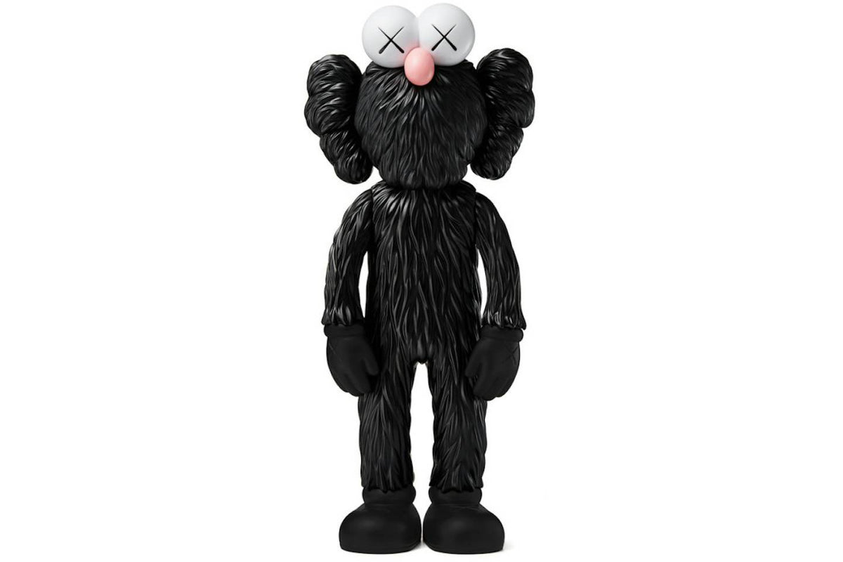 KAWS BFF Open Edition Vinyl Figure - Black product image 1, provided for visual reference and product detail review