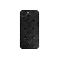 Black LV Custom Side iPhone Case product image 1, provided for visual reference and product detail review