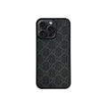 GG Black Monogram iPhone Case product image 1, provided for visual reference and product detail review