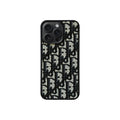 CD Black Monogram iPhone Case product image 1, provided for visual reference and product detail review