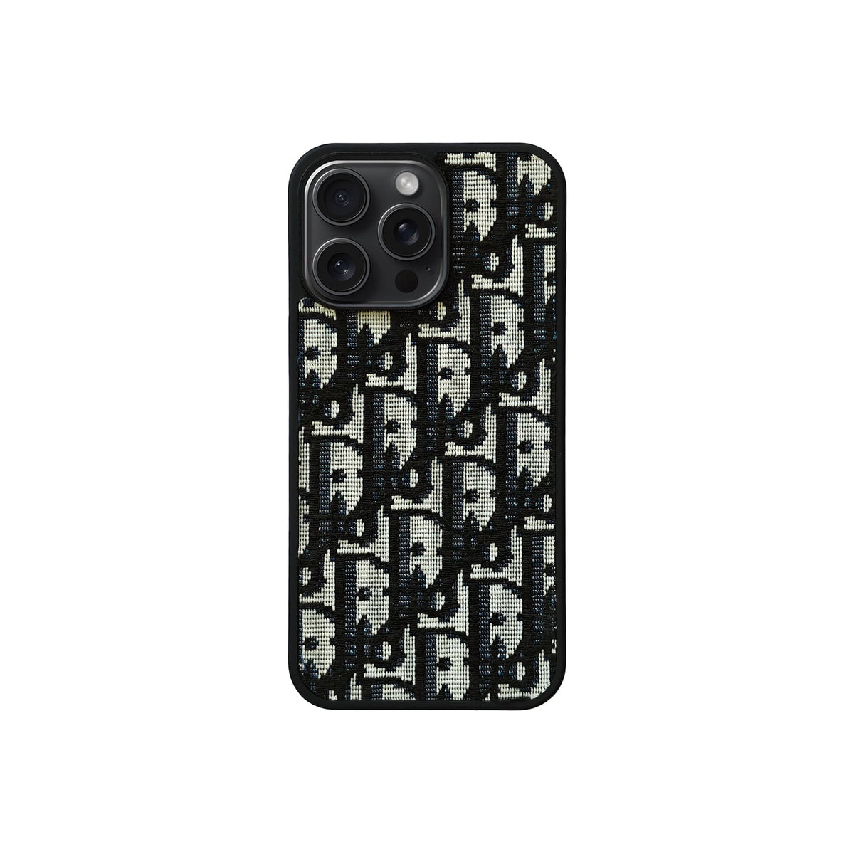 CD Black Monogram iPhone Case product image 1, provided for visual reference and product detail review