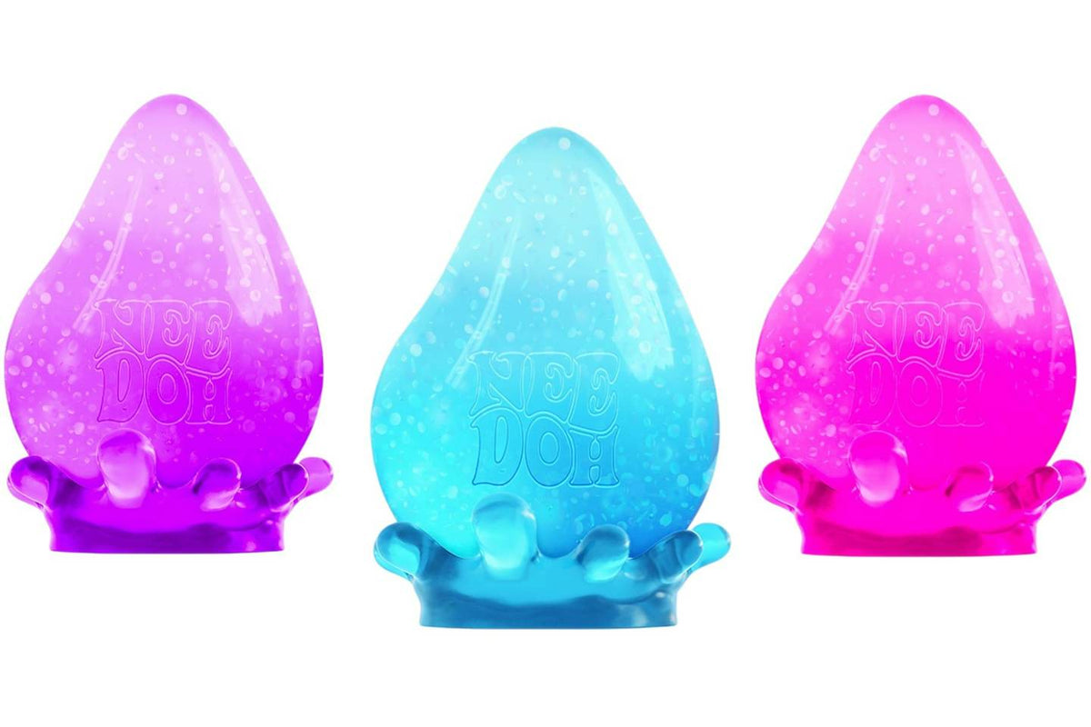 NeeDoh Dream Drop Squishy Toy Set - 3-Pack, Pink/Blue/Purple product image 1, provided for visual reference and product