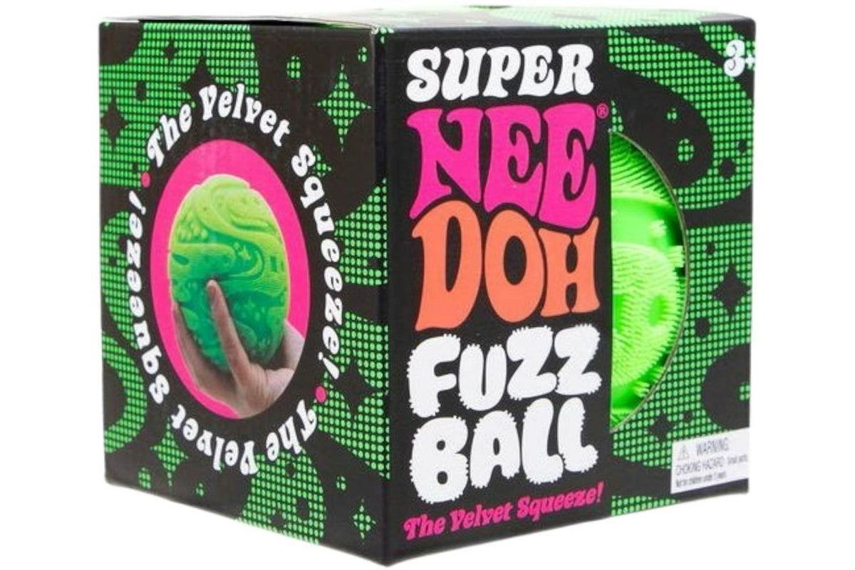 NeeDoh Super Fuzzball Squishy Toy - Green product image 1, provided for visual reference and product detail review