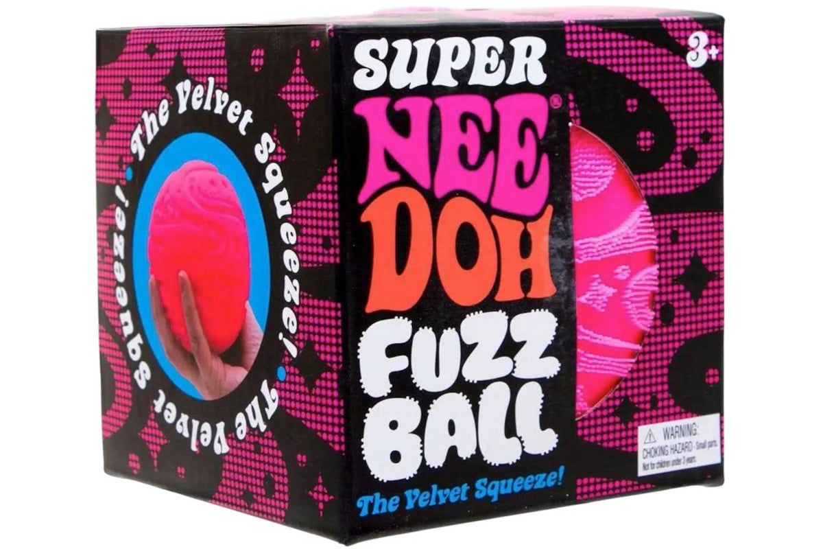 NeeDoh Super Fuzzball Squishy Toy - Pink product image 1, provided for visual reference and product detail review
