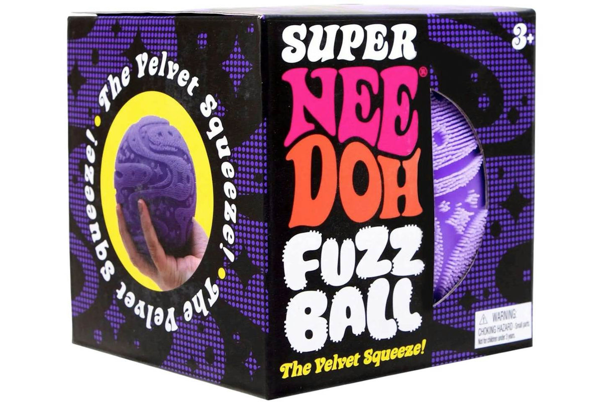 NeeDoh Super Fuzzball Squishy Toy - Purple product image 1, provided for visual reference and product detail review