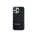 Vintage Leather CC iPhone Case Black product image 1, provided for visual reference and product detail review