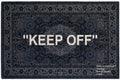 Virgil Abloh x IKEA KEEP OFF Rug - Grey/White, 200 x 300 cm product image 1, provided for visual reference and product