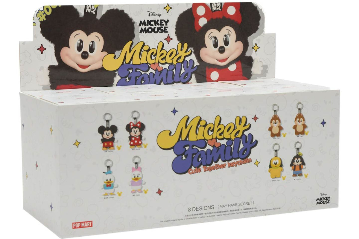 Pop Mart Disney Mickey Family Together Plush Keychains - Sealed Case of 8 Blind Boxes product image 1, provided for visual