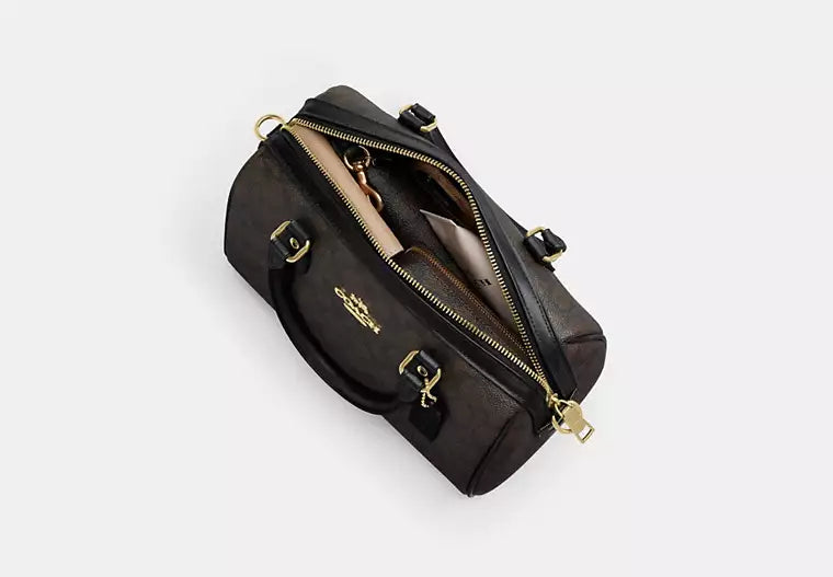 Rowan Satchel Bag in Signature Canvas product image 4, provided for visual reference and product detail review