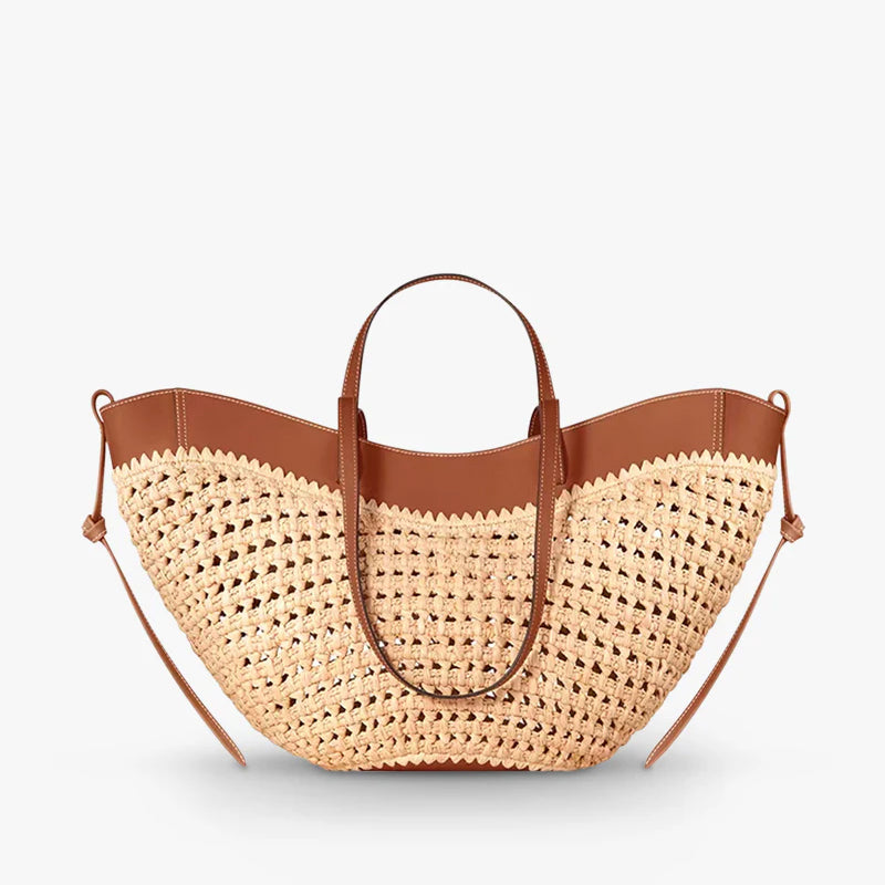 The Bree Hollow Weave Bag - Beige product image 2, provided for visual reference and product detail review