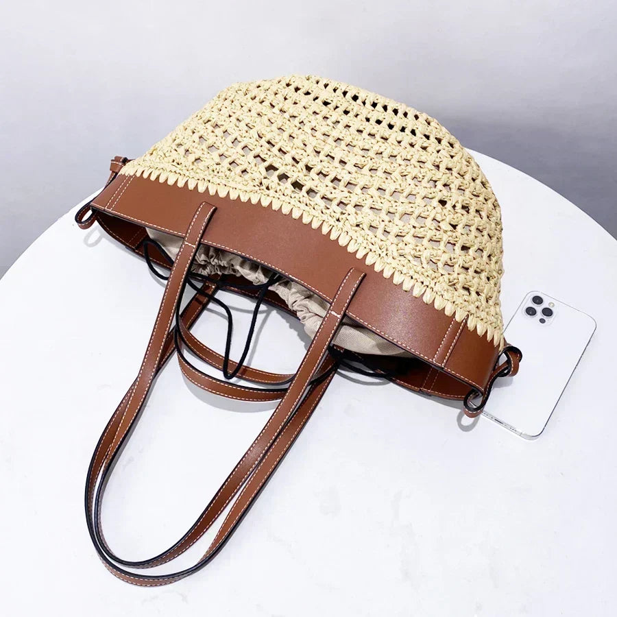 The Bree Hollow Weave Bag - Beige product image 12, provided for visual reference and product detail review