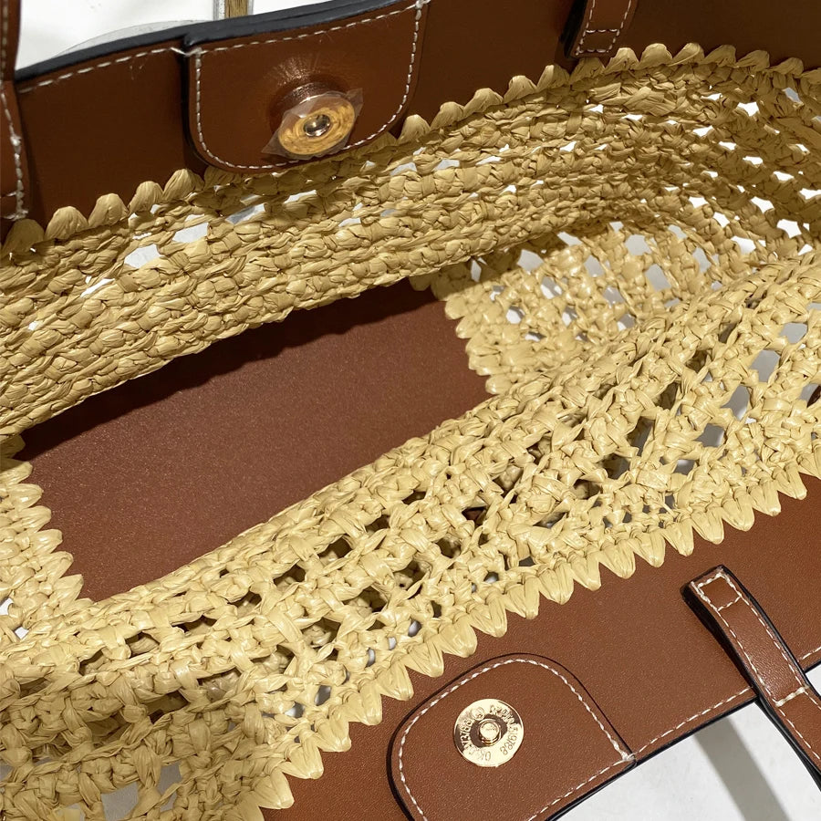 The Bree Hollow Weave Bag - Beige product image 11, provided for visual reference and product detail review