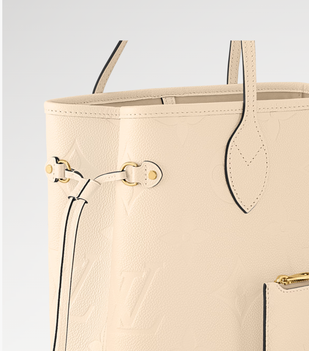 Louis Vuitton Neverfull MM Crème Beige Tote Bag product image 6, provided for visual reference and product detail review