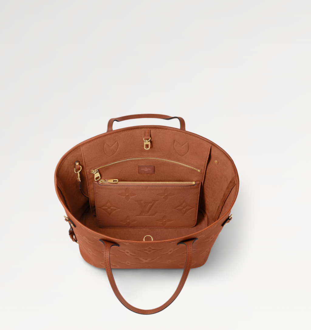 Louis Vuitton Neverfull MM Cognac Brown Tote Bag product image 3, provided for visual reference and product detail review