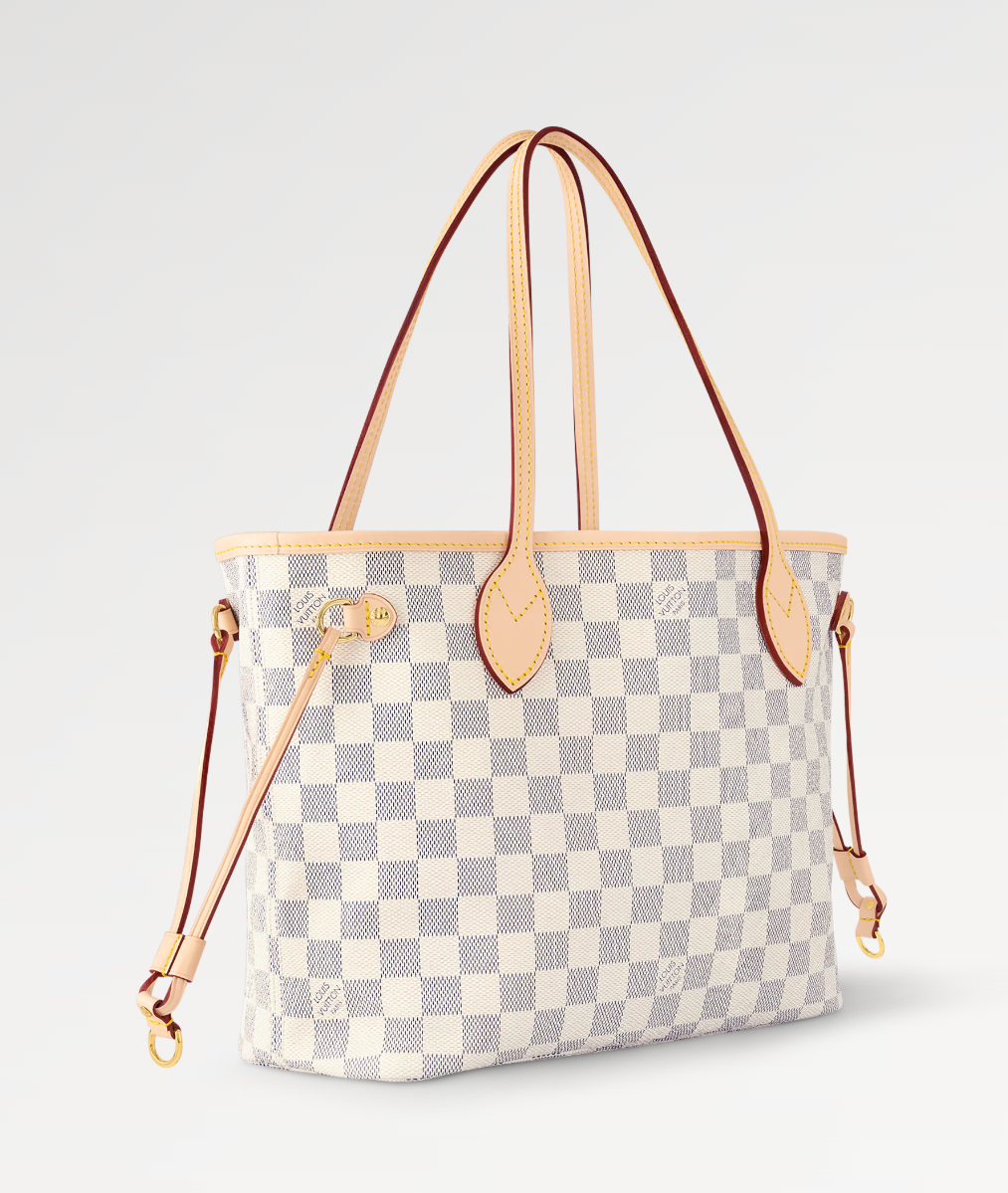 Louis Vuitton Neverfull PM Damier Azur Tote Bag product image 1, provided for visual reference and product detail review
