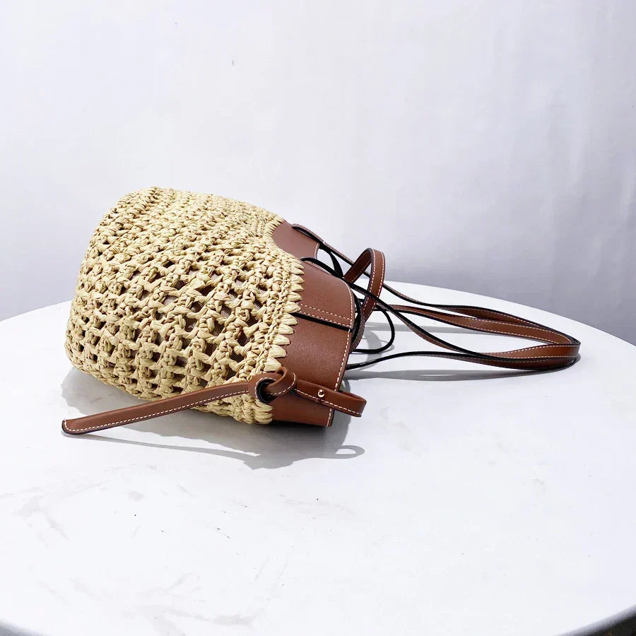 The Bree Hollow Weave Bag - Beige product image 7, provided for visual reference and product detail review