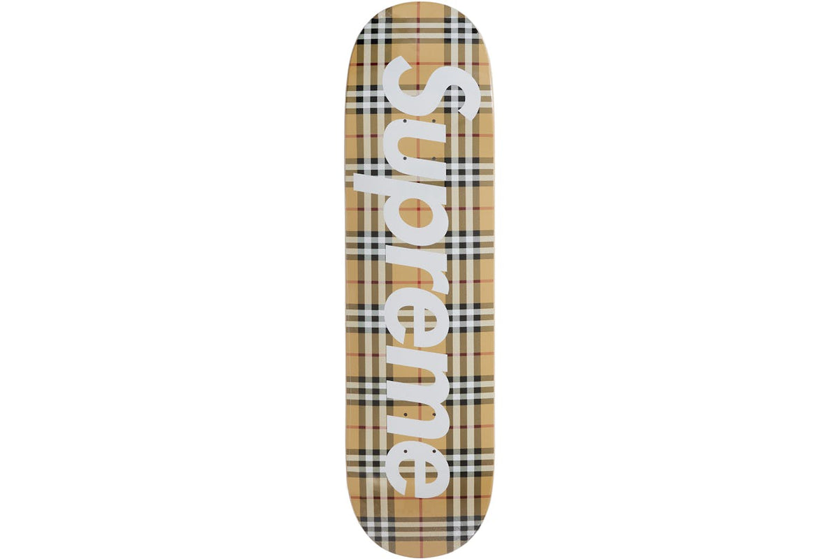 Supreme Burberry Skateboard Deck - Beige product image 1, provided for visual reference and product detail review