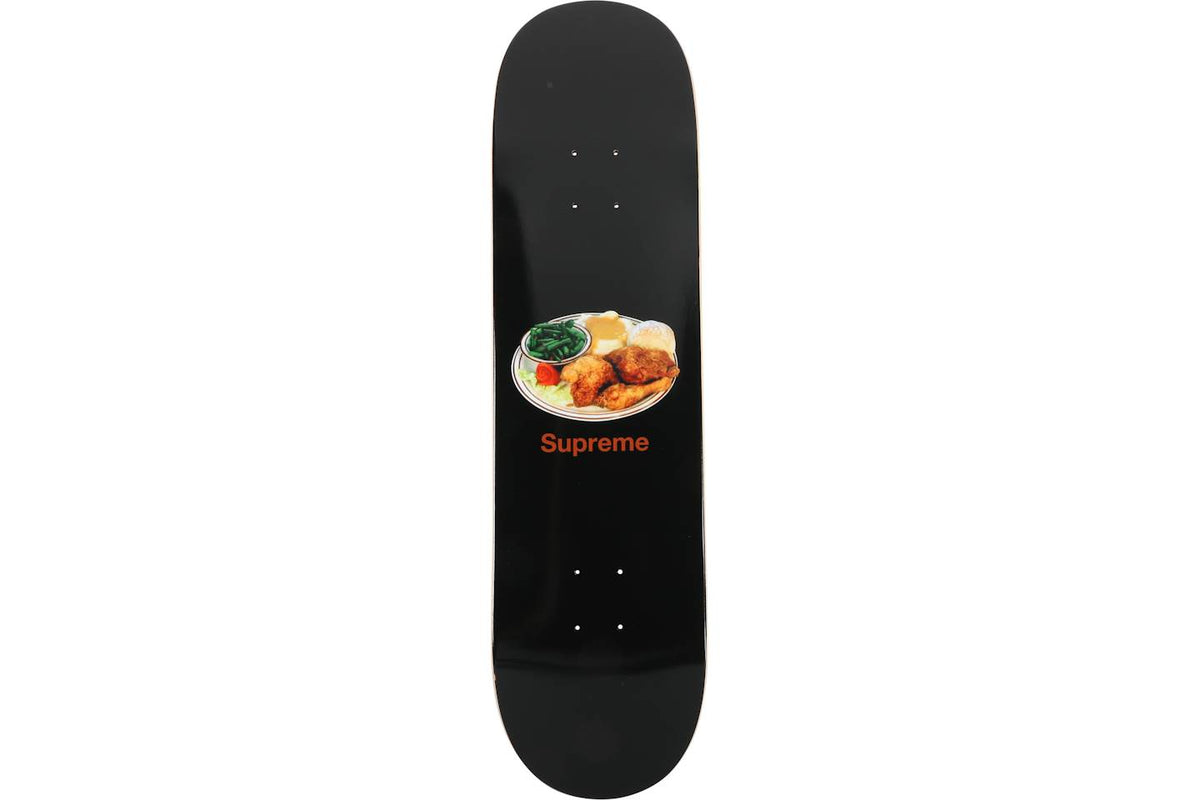 Supreme Chicken Dinner Skateboard Deck - Black product image 1, provided for visual reference and product detail review