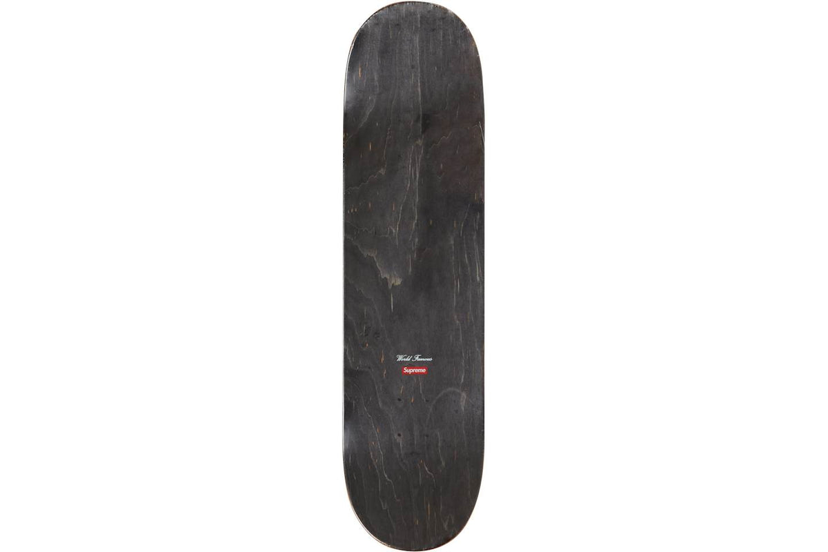 Supreme Distorted Logo Skateboard Deck - Black product image 2, provided for visual reference and product detail review