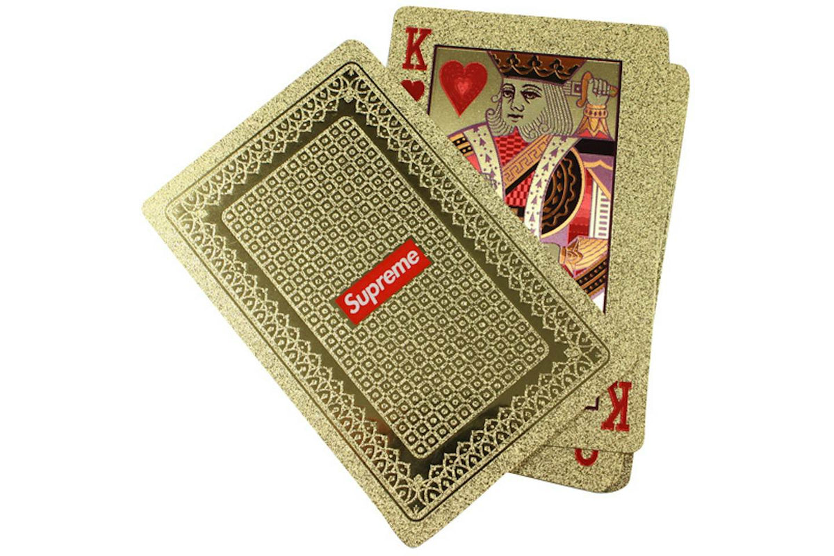 Supreme Gold Foil Playing Cards product image 1, provided for visual reference and product detail review