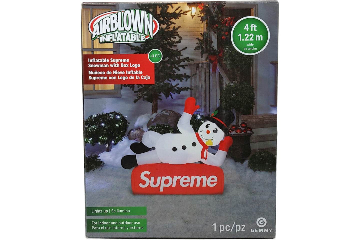 Supreme Large Inflatable Snowman Decoration - White product image 1, provided for visual reference and product detail review