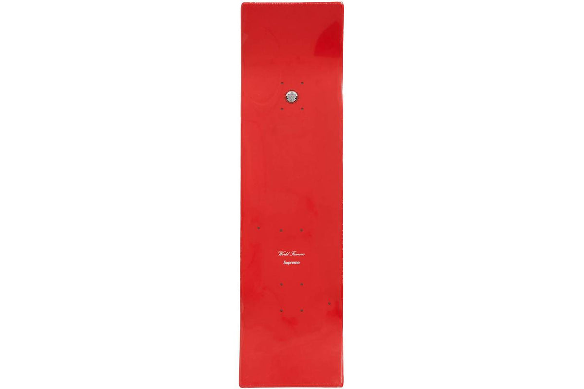 Supreme Uncut Box Logo Skateboard Deck - Red product image 3, provided for visual reference and product detail review