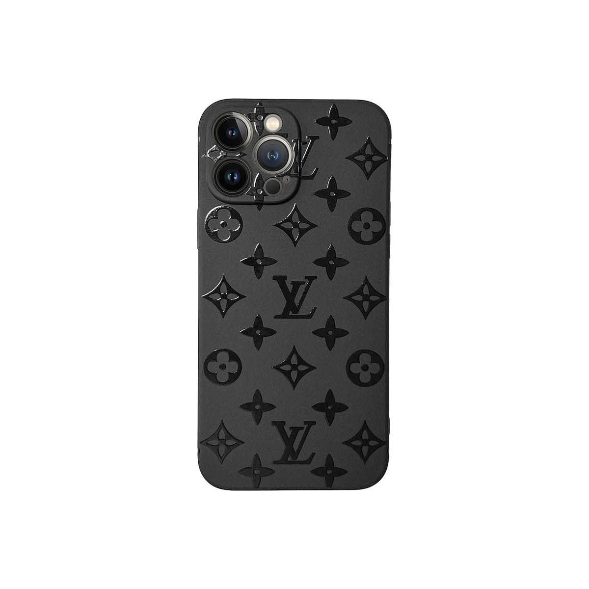 Black LV iPhone Case product image 1, provided for visual reference and product detail review