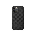 Black GG iPhone Case product image 1, provided for visual reference and product detail review