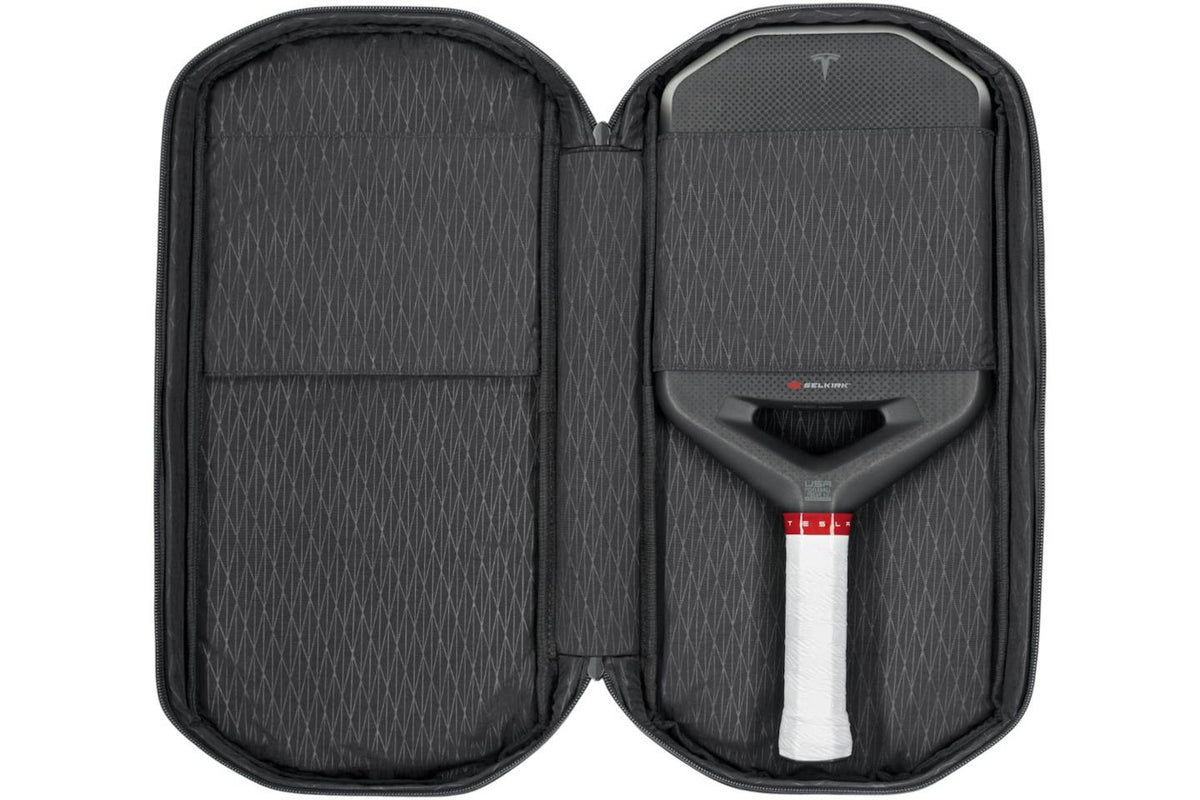 Tesla x Selkirk Plaid Pickleball Paddle product image 2, provided for visual reference and product detail review