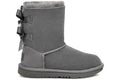 UGG Bailey Bow II Boot - Grey (Kids) product image 1, provided for visual reference and product detail review