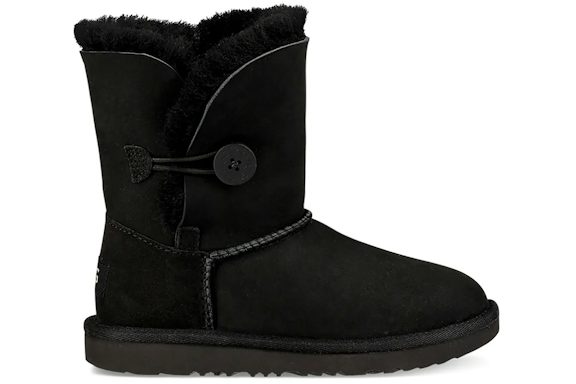 UGG Bailey Button II - Black (Kids) product image 1, provided for visual reference and product detail review