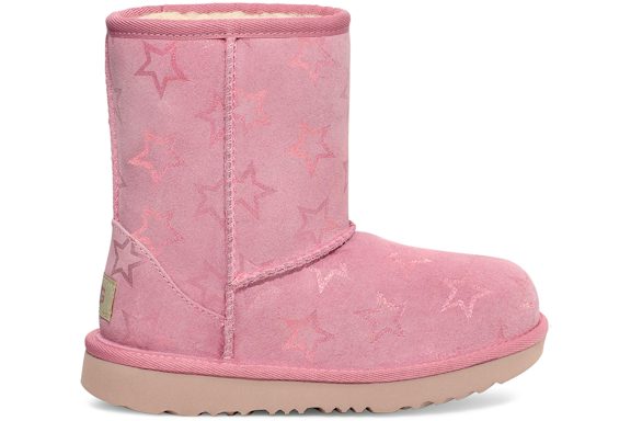 UGG Classic II Iridescent Stars Boot - Dusty Orchid/Pink Iridescent (Kids) product image 1, provided for visual reference