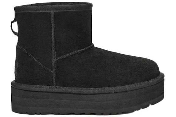 UGG Classic Mini Platform Boot - Black (Kids) product image 1, provided for visual reference and product detail review