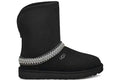 UGG Classic Short Crescent Boot - Black (Women) product image 1, provided for visual reference and product detail review
